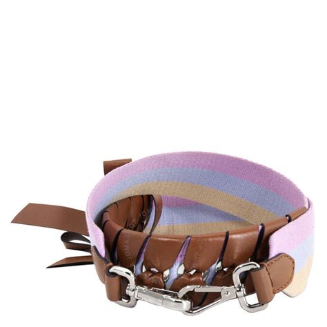 fendi 8av077|Fendi Ladies Strap U Tan Fd Bow Fabric Mix Strap U .